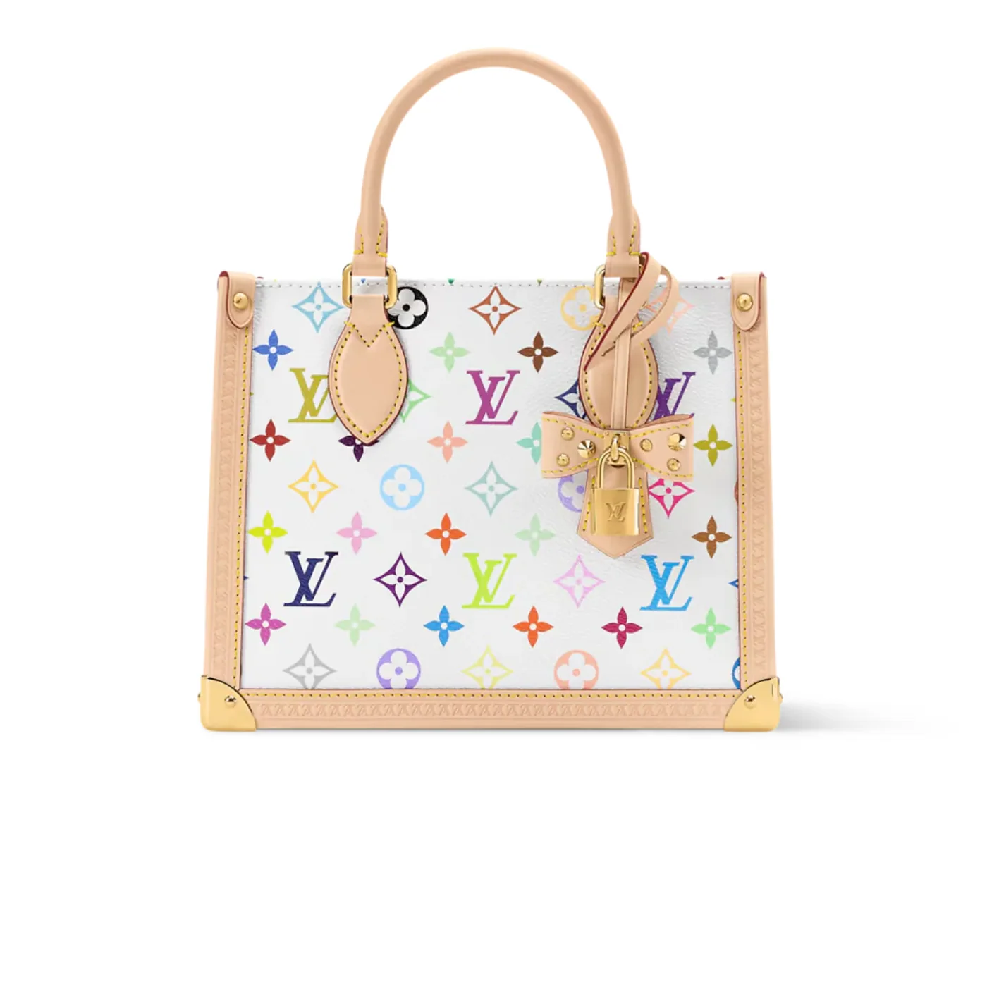 Louis Vuitton LV x TM Onthego PM Tote Bag in Multicolored Gold Hardware
