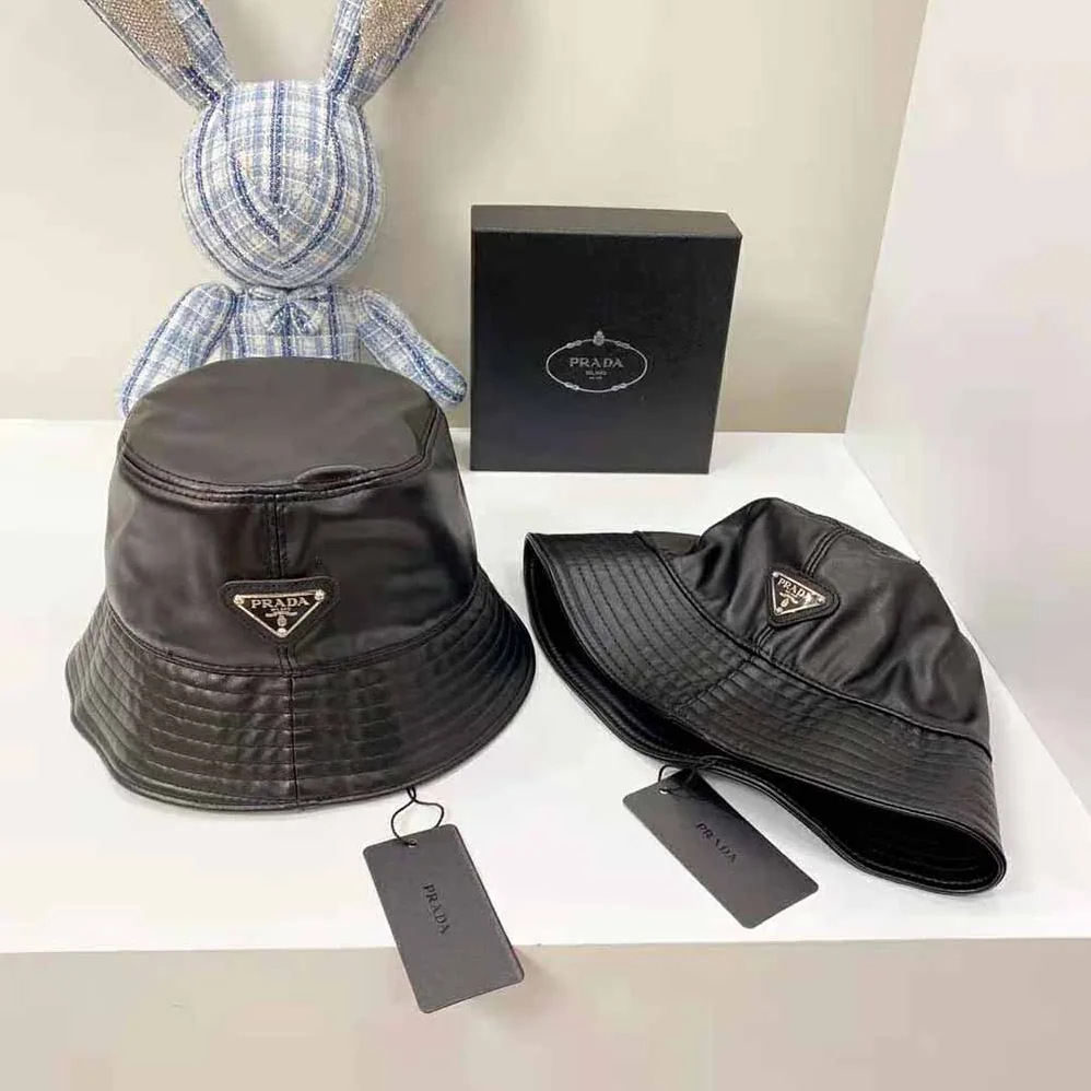 Prada Nappa Leather Bucket Hat for Women Prada Nappa Leather Bucket Hat for Women