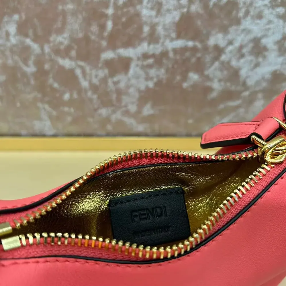 Fendi Nano Fendigraphy Pink Leather Charm for Women