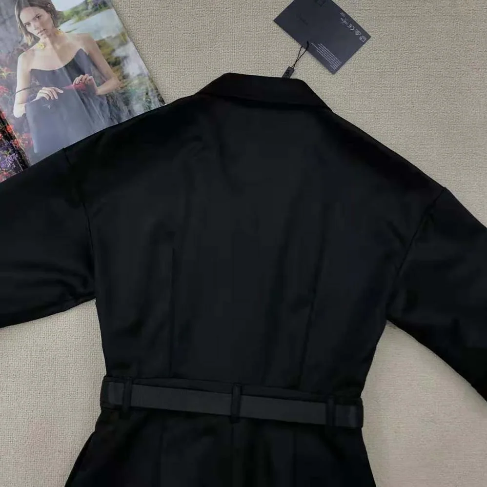 Prada Re-Nylon Playsuit for Women in Black