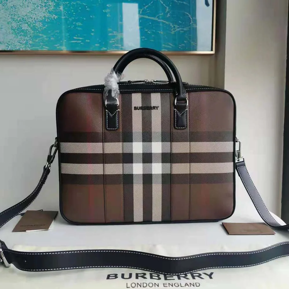 Burberry Ainsworth Briefcase for Men in Brown Burberry Ainsworth Briefcase for Men in Brown