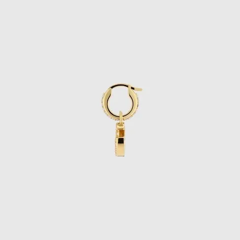 Gucci Marmont Crystal Earrings Gold Hardware