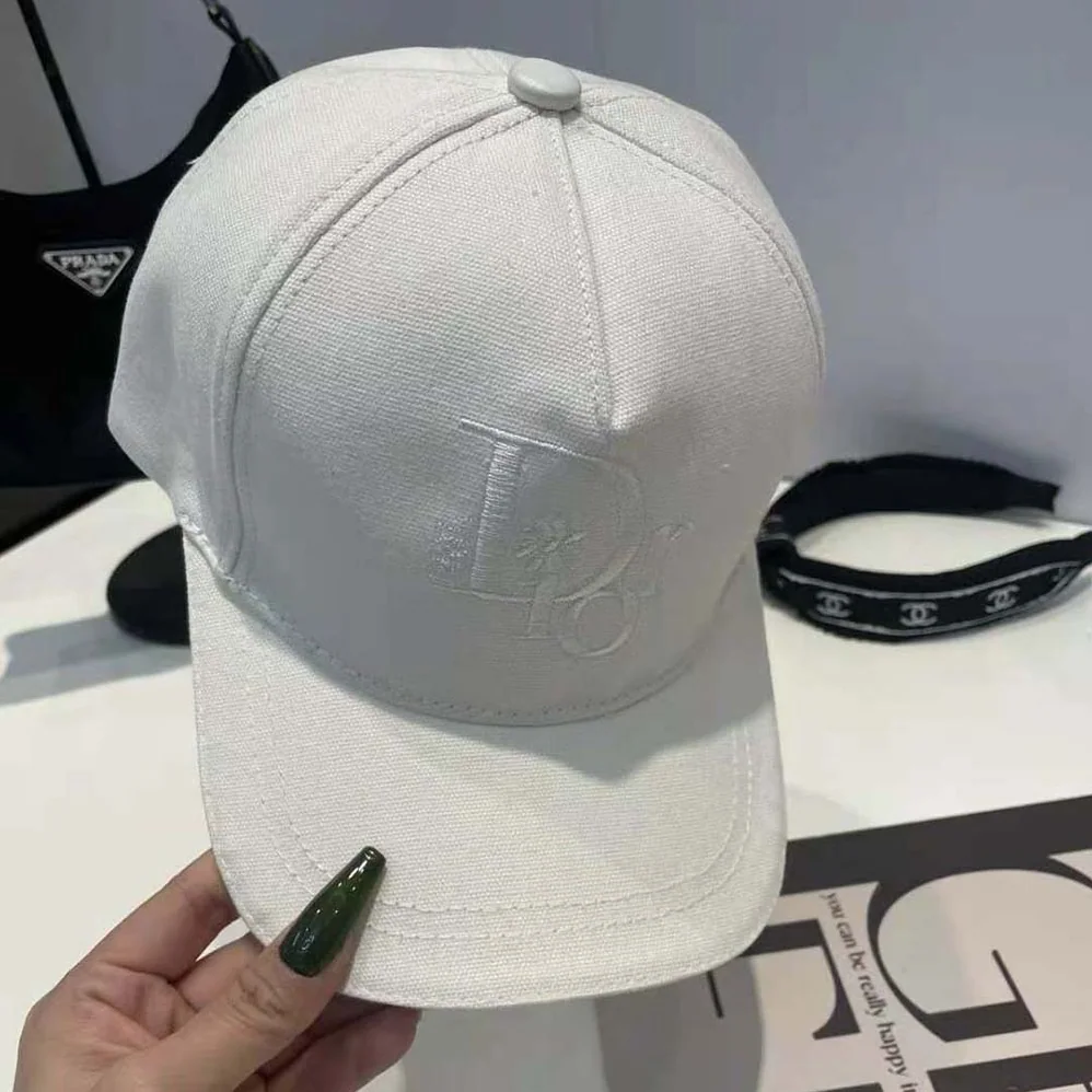 Dior by Erl Baseball Cap White Cotton Canvas for Unisex Dior by Erl Baseball Cap White Cotton Canvas for Unisex