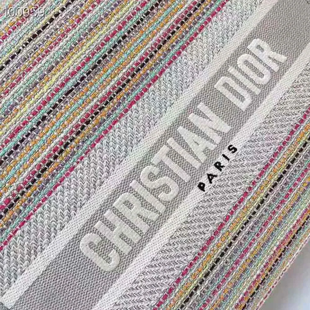 Dior Medium Lady D-lite Bag Multicolor Stripes Embroidery for Women Dior Medium Lady D-lite Bag Multicolor Stripes Embroidery for Women