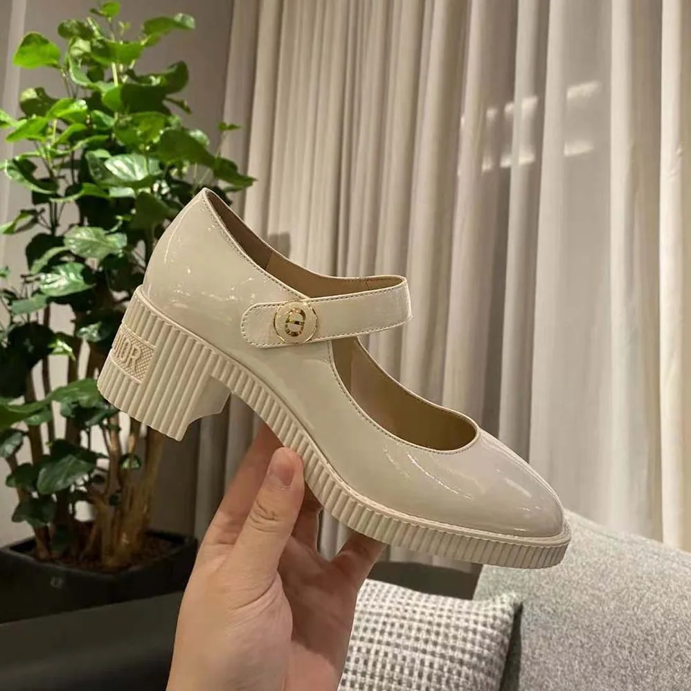 Dior D-Doll Pump White Shiny Calfskin for Women