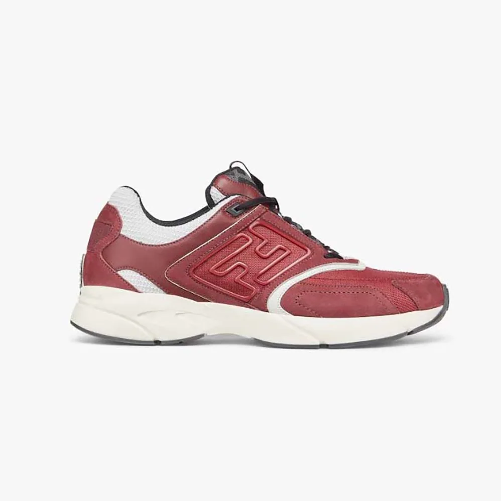 Fendi Faster Trainers Burgundy Nubuck Leather Low for Men in Tops Fendi Faster Trainers Burgundy Nubuck Leather Low for Men in Tops