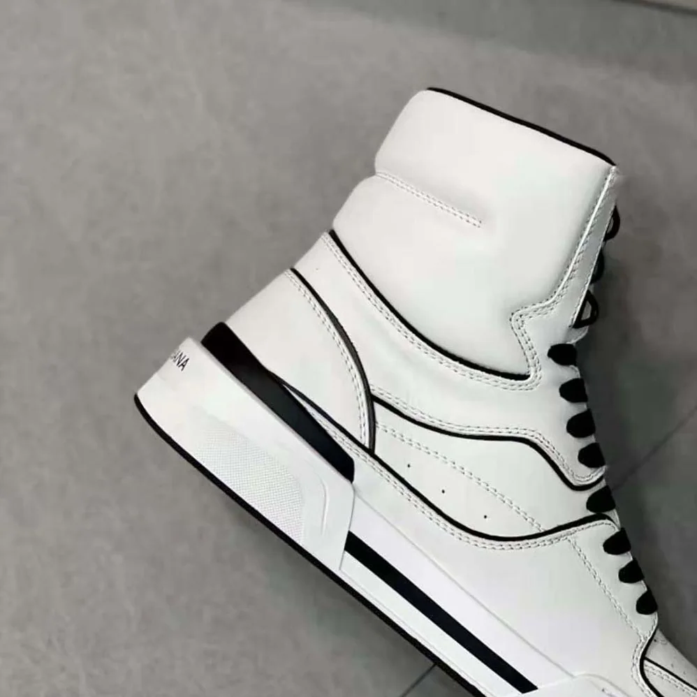 Dolce Gabbana D&G Calfskin Nappa New Roma Mid-Top Sneakers for Unisex in White Dolce Gabbana D&G Calfskin Nappa New Roma Mid-Top Sneakers for Unisex in White