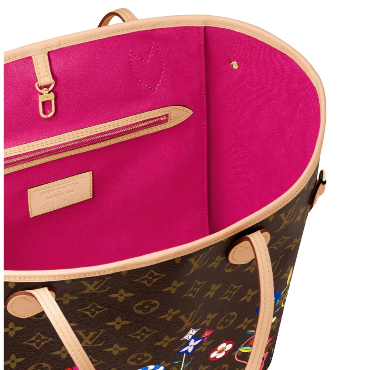 Louis Vuitton LV x TM Neverfull MM Tote Bag in Brown Monogram Gold Hardware