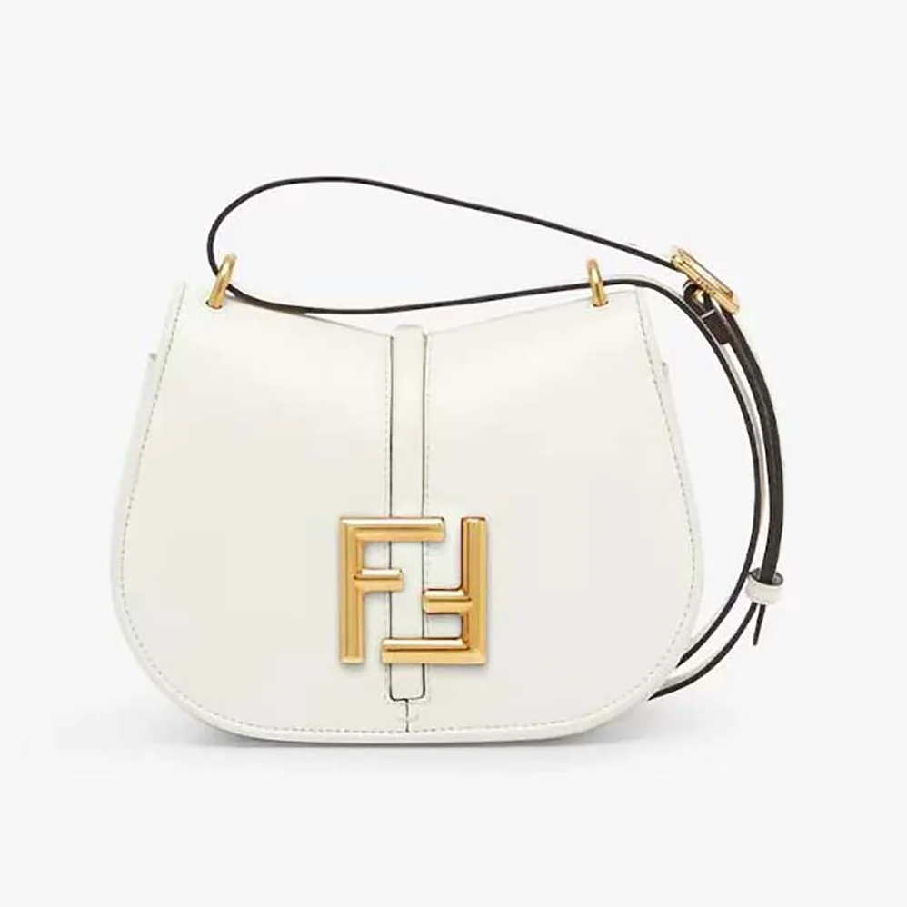 Fendi C'mon Mini White Leather Bag for Women Fendi C'mon Mini White Leather Bag for Women