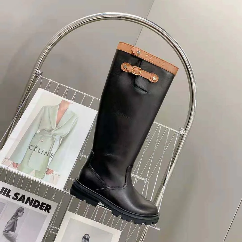 Celine Margaret High Boot in Calfskin for Women