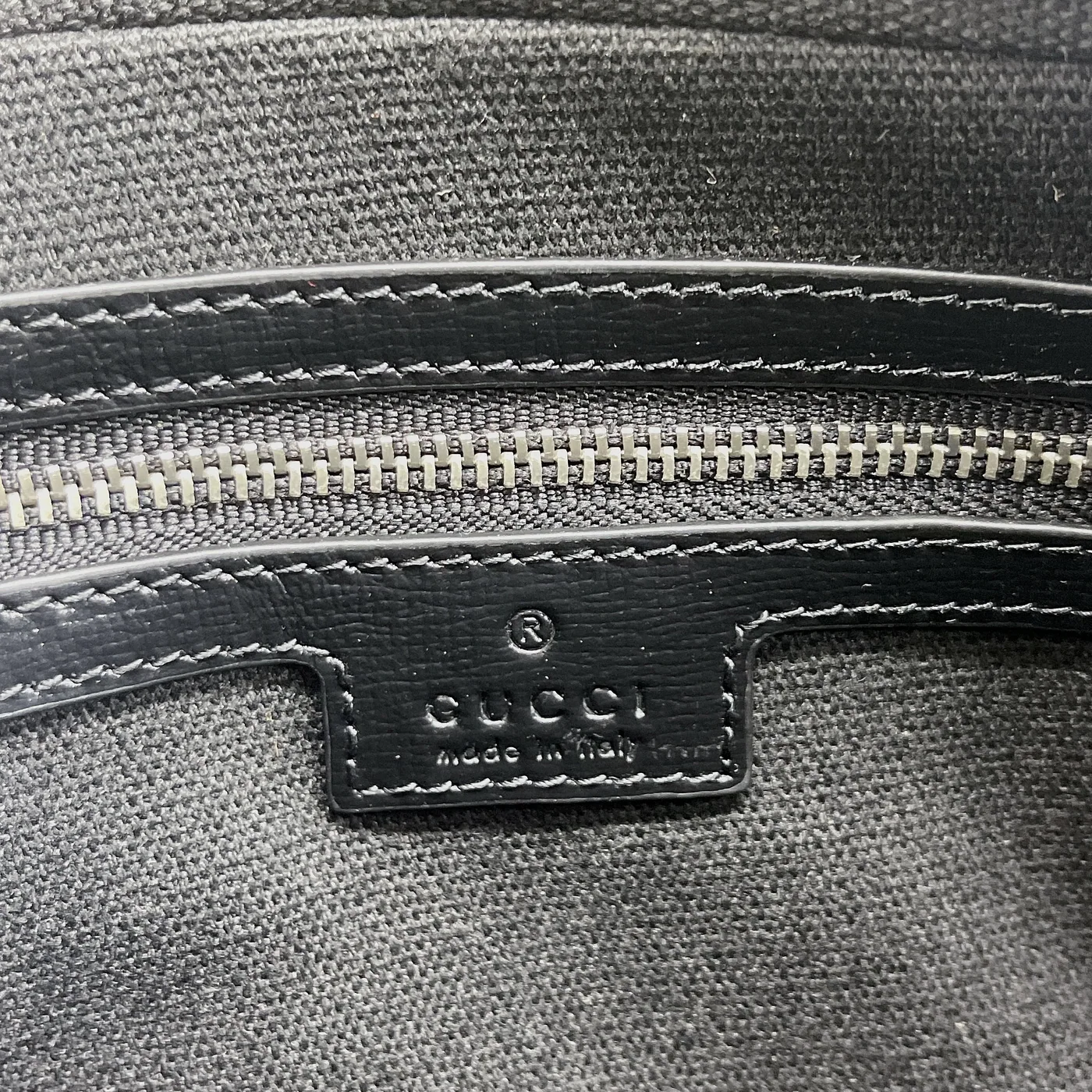 Gucci Shoulder Bag With Interlocking G Black GG Supreme Canvas / Gucci Shoulder Bag With Interlocking G Black GG Supreme Canvas /