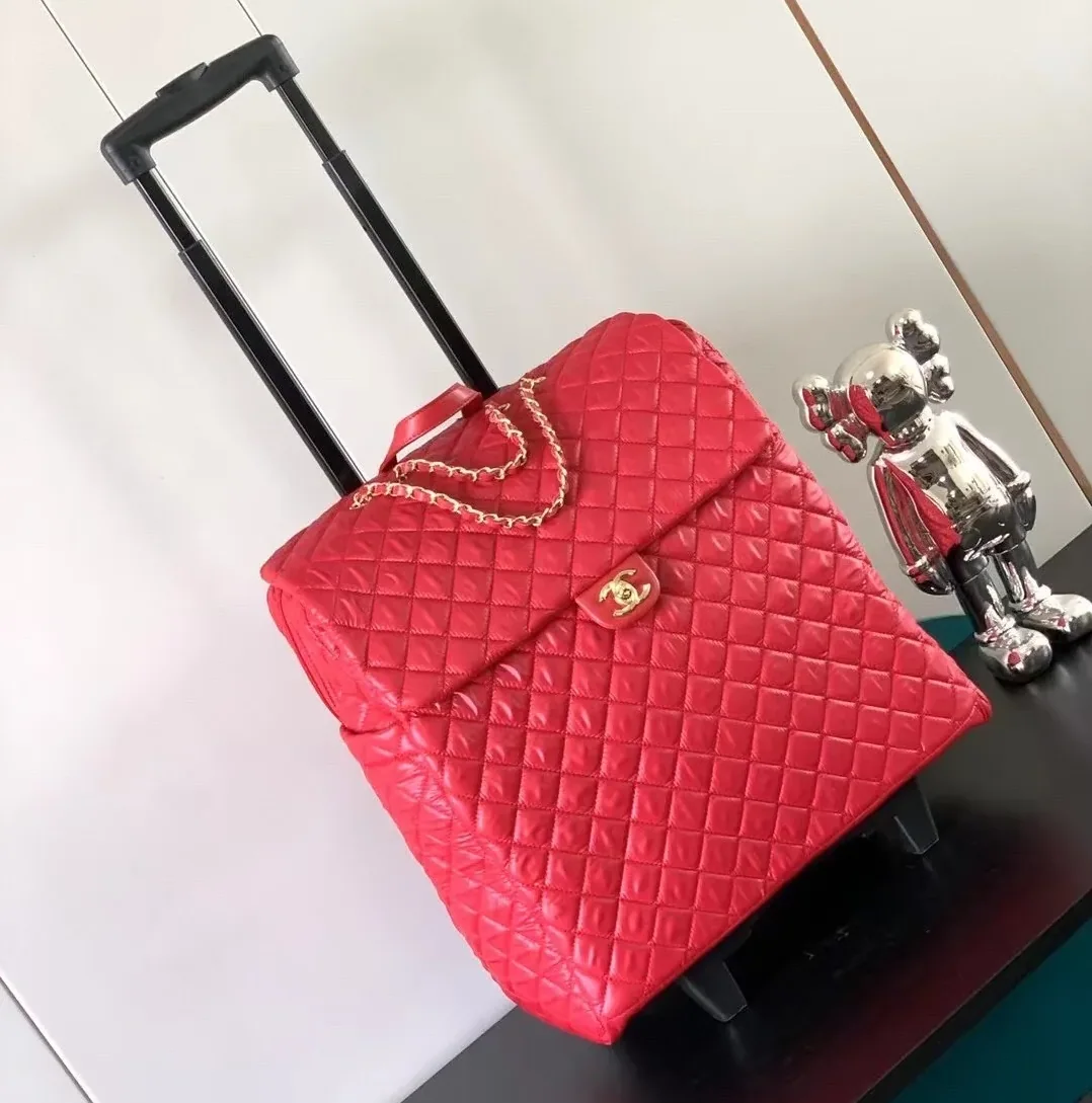 Chanel Classic Quilted Suitcase Red / Chanel Classic Quilted Suitcase Red /