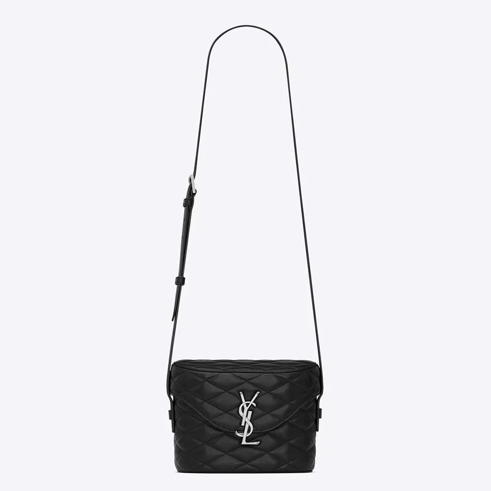 Saint Laurent YSL June Box Bag in Quilted Lambskin for Women Saint Laurent YSL June Box Bag in Quilted Lambskin for Women