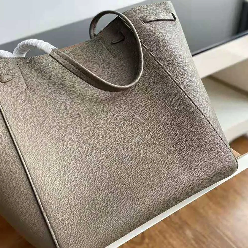 Celine Small Cabas Phantom in Soft Grained Calfskin for Women in Brown