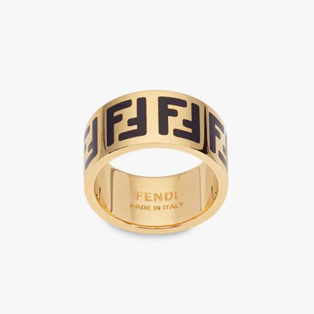Fendi FF Ring Gold for Women in Colored Ring