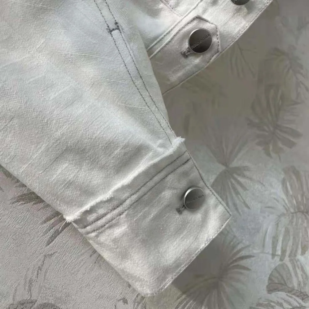Fendi Blouson White Denim Fendi by Marc Jacobs Jacket for Women