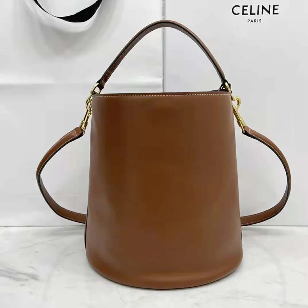 Celine Bucket 16 Bag in Smooth Calfskin for Women in Brown
