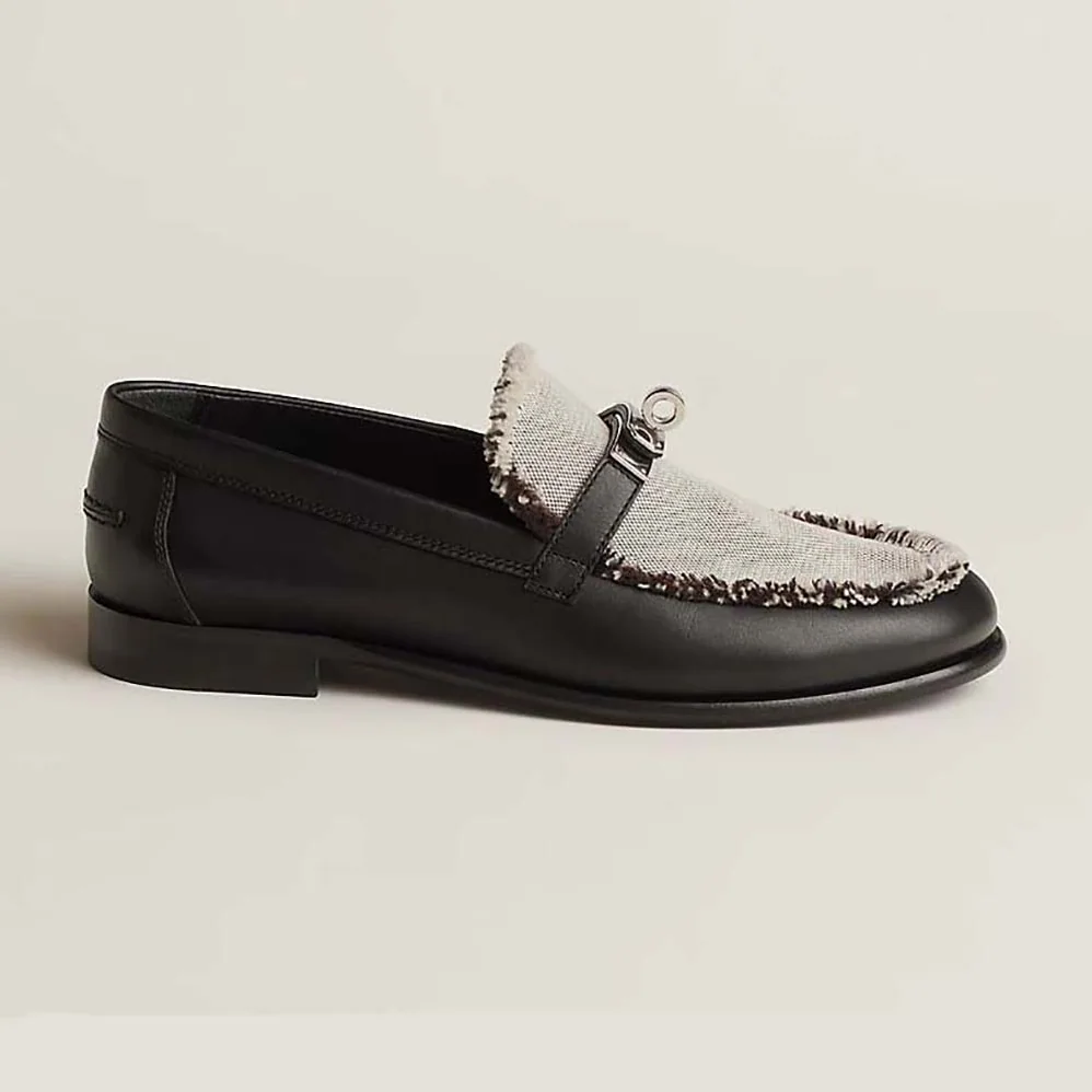 Hermes Destin Loafer in Calfskin Leather for Women in Black Hermes Destin Loafer in Calfskin Leather for Women in Black