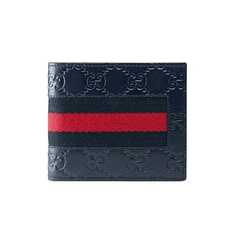 Signature Web wallet Navy Blue