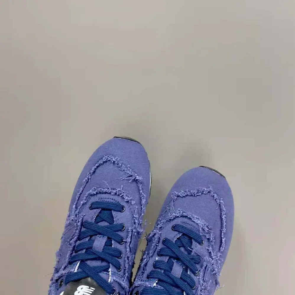 Miu Miu New Balance 574 x Miu Miu Denim Sneakers for Women in Navy Miu Miu New Balance 574 x Miu Miu Denim Sneakers for Women in Navy