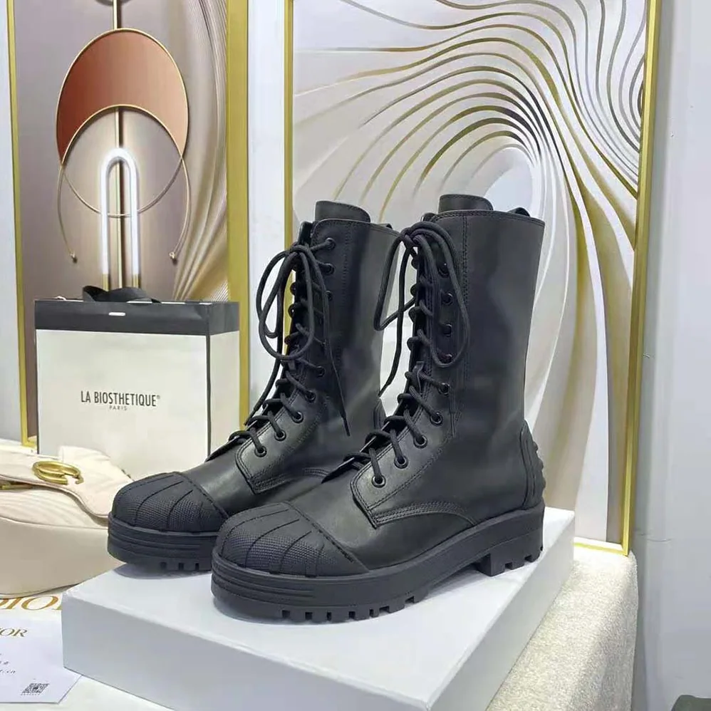Dior Dioriron ankle Boot Black Rubber and Calfskin for Women