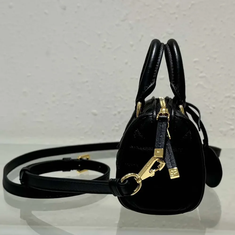Dior Nano Dior Groove 17 Bag Black Macrocannage Calfskin for Women Dior Nano Dior Groove 17 Bag Black Macrocannage Calfskin for Women