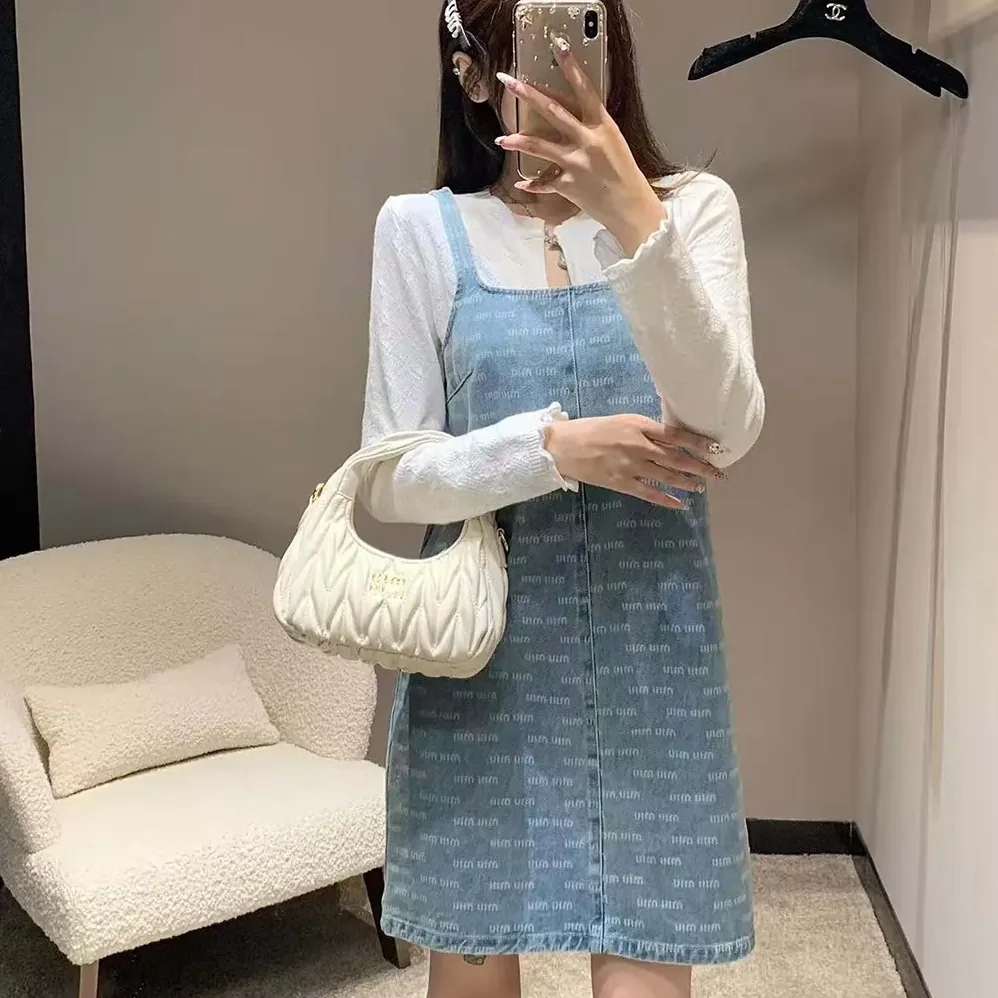 Miu Miu Denim Dress for Women Miu Miu Denim Dress for Women