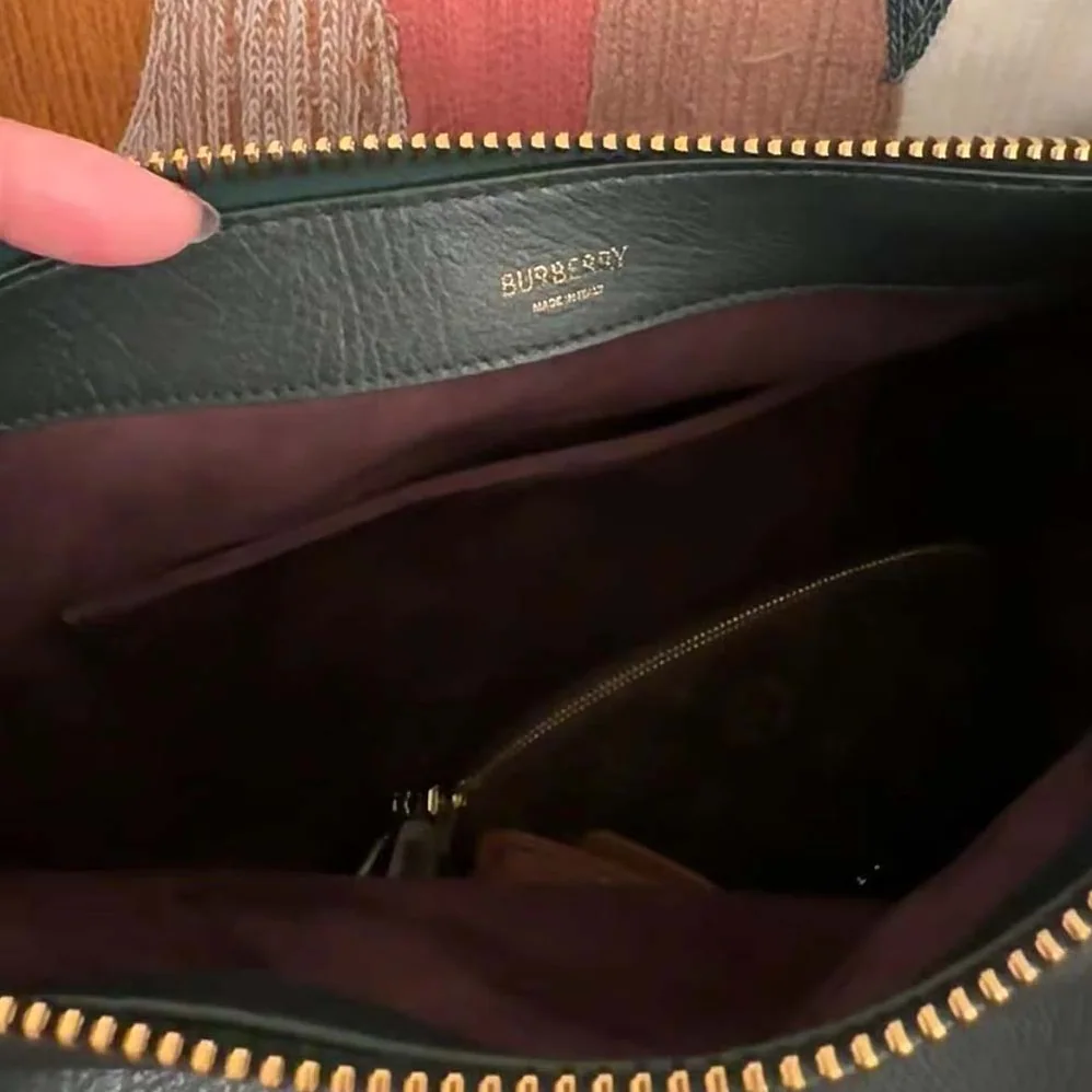 Burberry Small Knight Bag for Women in Dark Green Burberry Small Knight Bag for Women in Dark Green