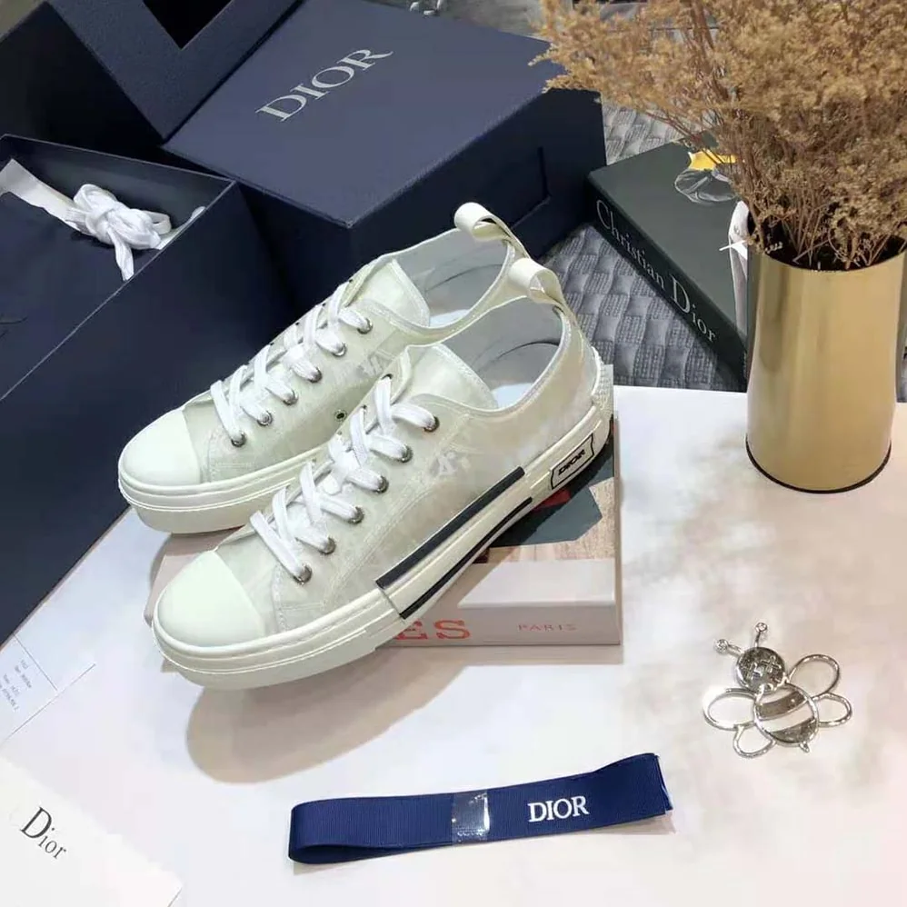 Dior B23 Low-Top Sneaker White Dior Oblique Canvas for Men Dior B23 Low-Top Sneaker White Dior Oblique Canvas for Men