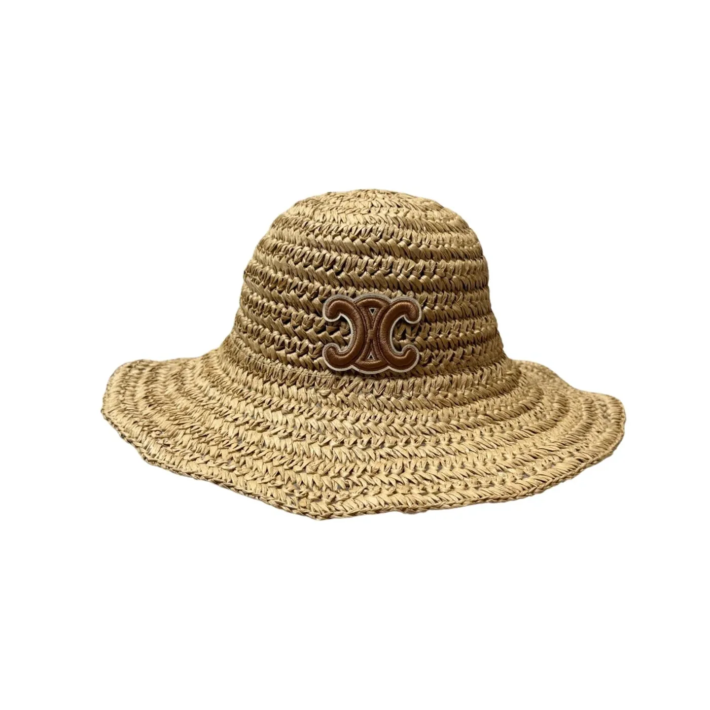 Celine Wide Brim Straw Hat Raffia Natural Tan / Celine Wide Brim Straw Hat Raffia Natural Tan /