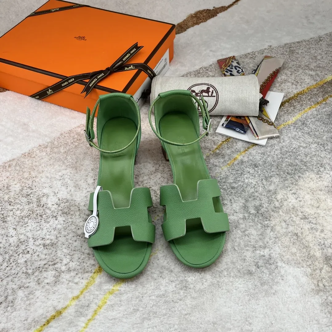 Hermes Encens 50 Sandal Green Hermes Encens 50 Sandal Green
