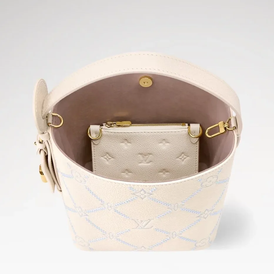Louis Vuitton All In BB Bucket Bag in Quartz Couture Gold Hardware