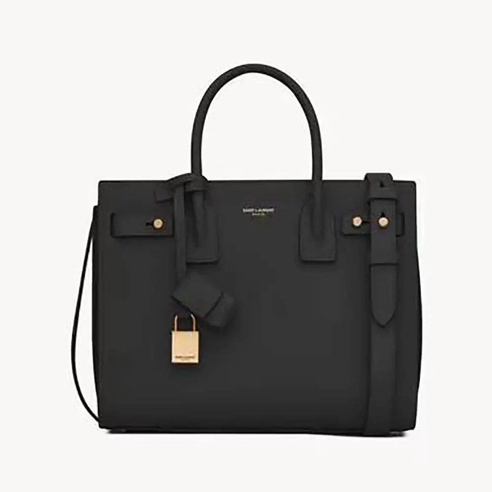 Saint Laurent YSL Nano Sac De Jour In Supple Grained Leather for Women in Black Saint Laurent YSL Nano Sac De Jour In Supple Grained Leather for Women in Black