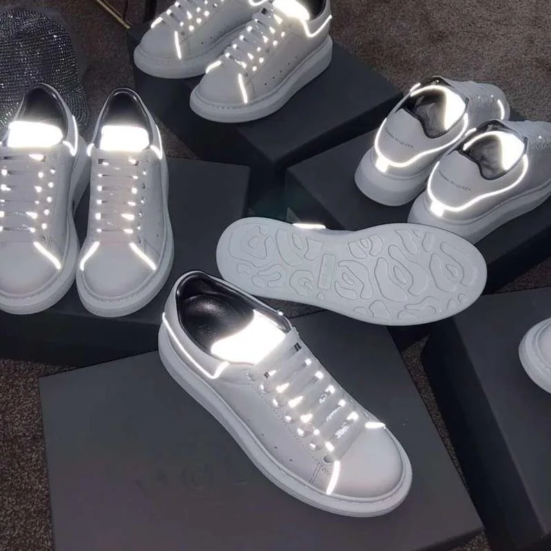Alexander Mcqueen Shoes Oversized Sneaker White Smooth Calf Leather Lace for Men in Up Sneaker