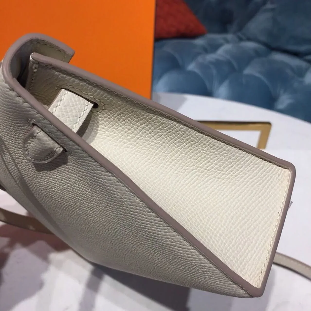 Hermes Mini Kelly Craie Gold in Toned Hardware / Hermes Mini Kelly Craie Gold in Toned Hardware /