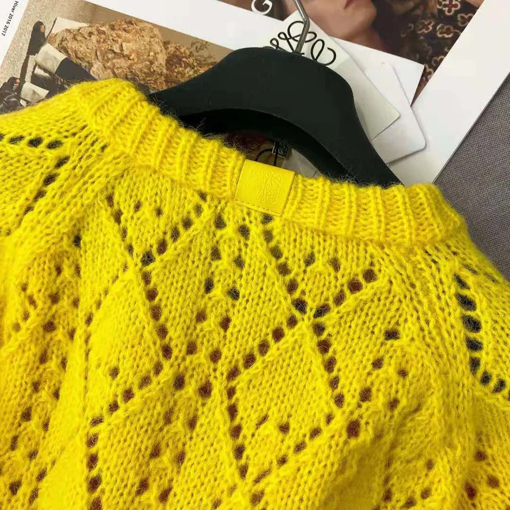 Loewe Trompe Loeil Sweater in Mohair for Women Loewe Trompe Loeil Sweater in Mohair for Women