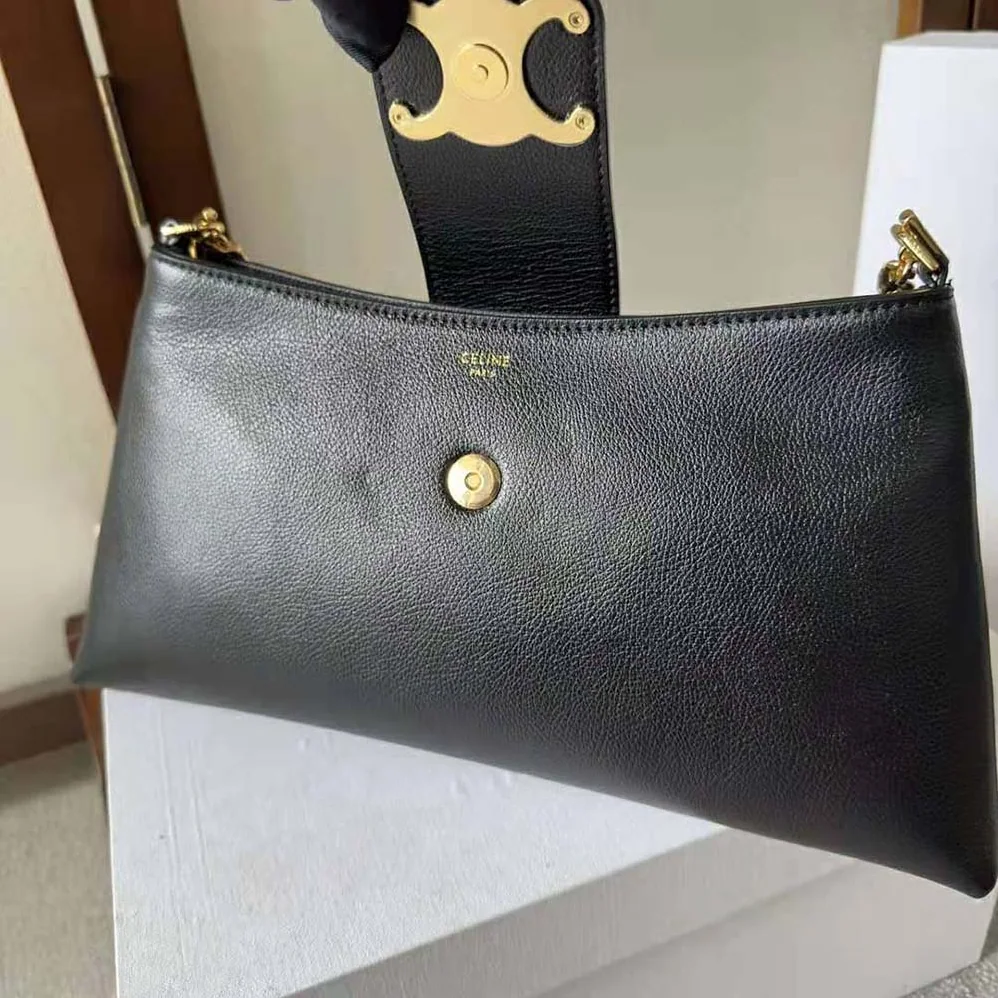 Celine Medium Wiltern Bag in Smooth Calfskin for Women in Black