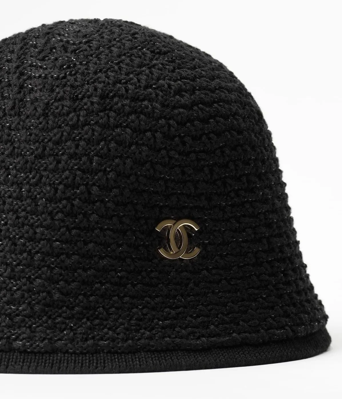 Chanel Cloche Hat Dark Black