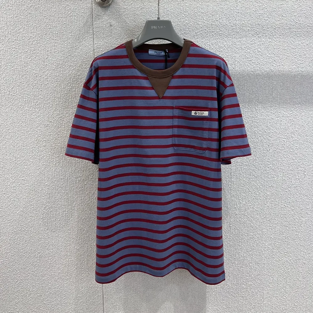 Prada Oversized Striped Jersey T for Women in Shirt Prada Oversized Striped Jersey T for Women in Shirt