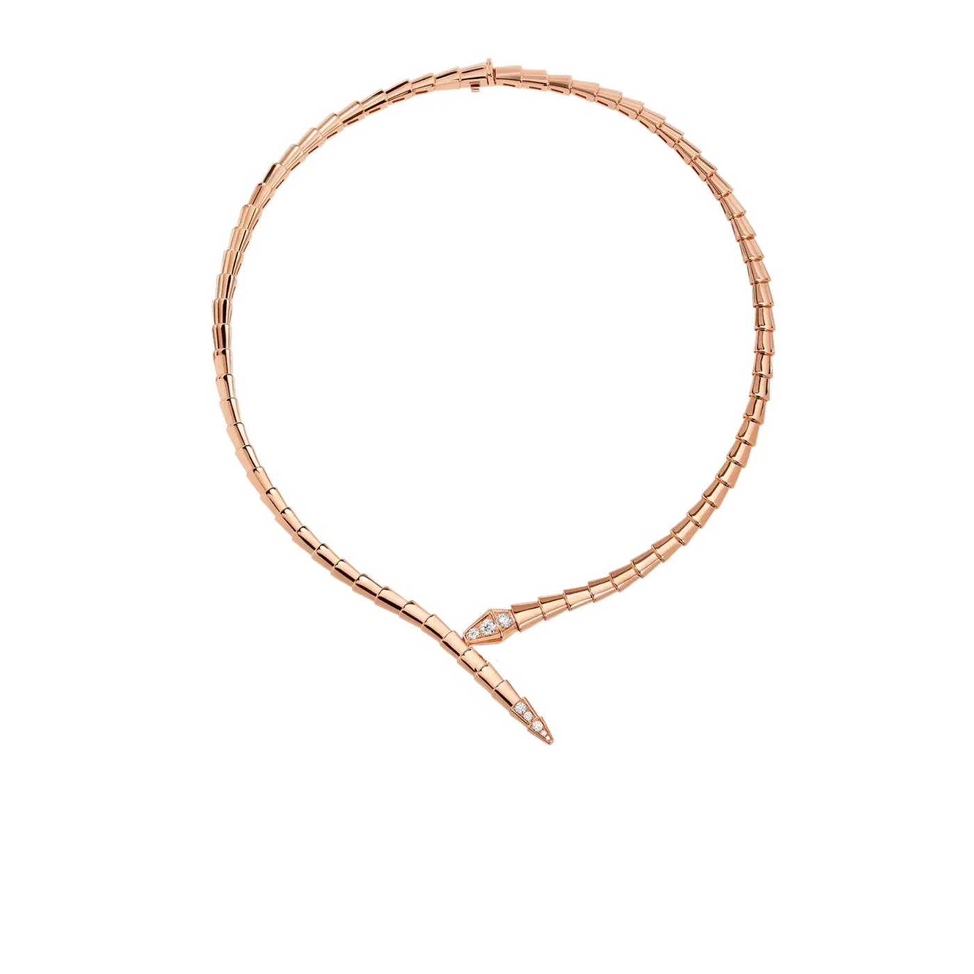 Bvlgari Serpenti Viper Necklace Rose Gold