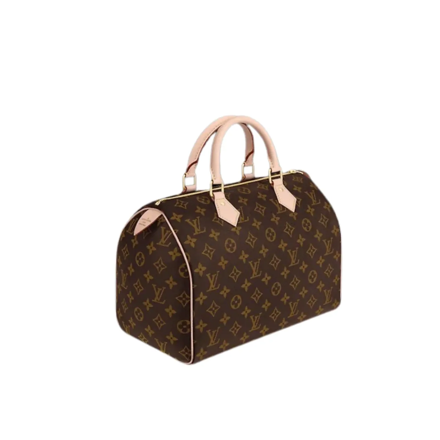 Louis Vuitton Speedy 30 Top Handle Bag / Brown Monogram Canvas Gold Hardware Louis Vuitton Speedy 30 Top Handle Bag / Brown Monogram Canvas Gold Hardware