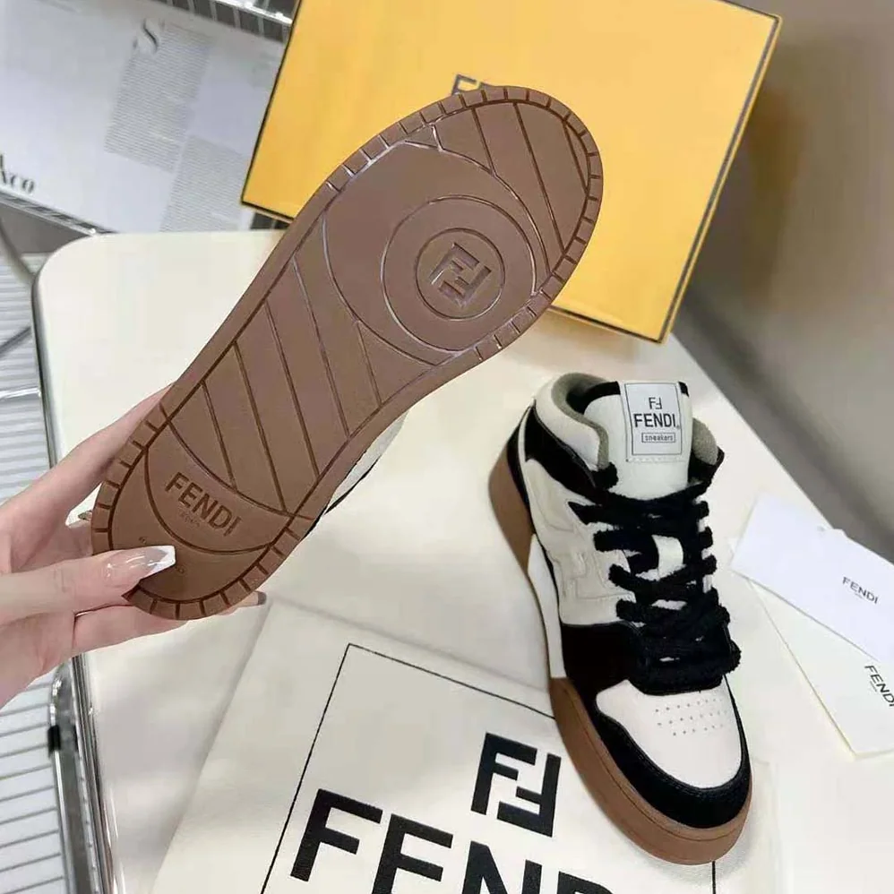 Fendi Fendi Match Black Leather High for Women in Tops Fendi Fendi Match Black Leather High for Women in Tops