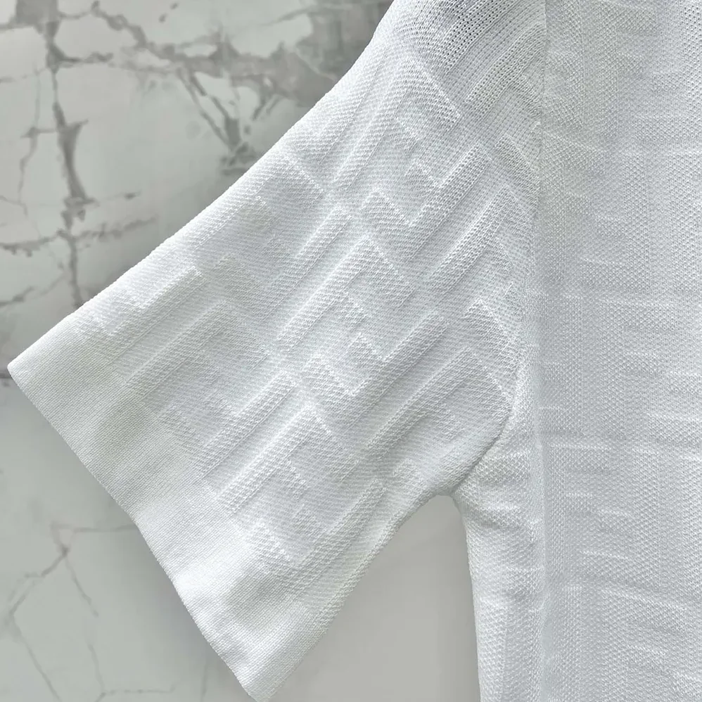 Fendi White FF Viscose Jumper for Women in White Fendi White FF Viscose Jumper for Women in White