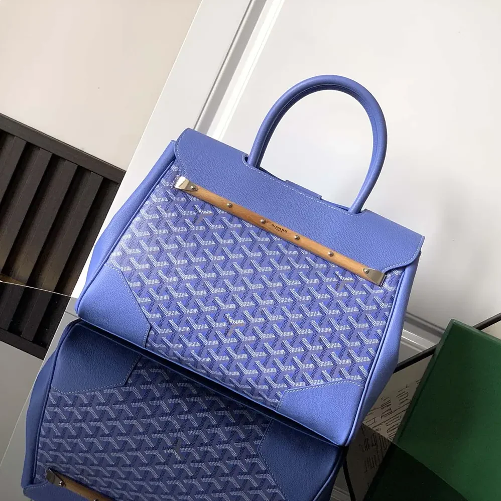 Goyard Saïgon Tote Bag for Women in Blue Goyard Saïgon Tote Bag for Women in Blue