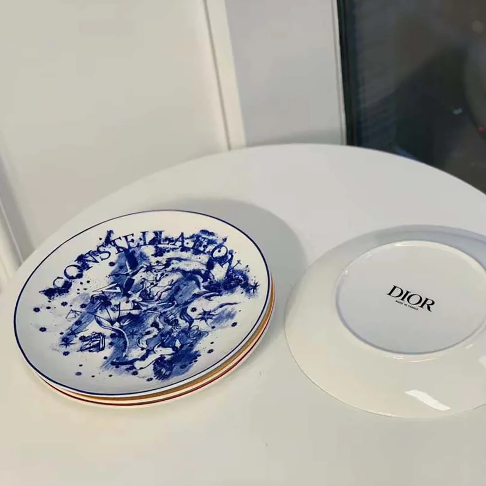 Dior Set of 4 Dinner Plates Multicolor ABCDIOR Imagination, Danse, Constellation, Rêve for Unisex Dior Set of 4 Dinner Plates Multicolor ABCDIOR Imagination, Danse, Constellation, Rêve for Unisex