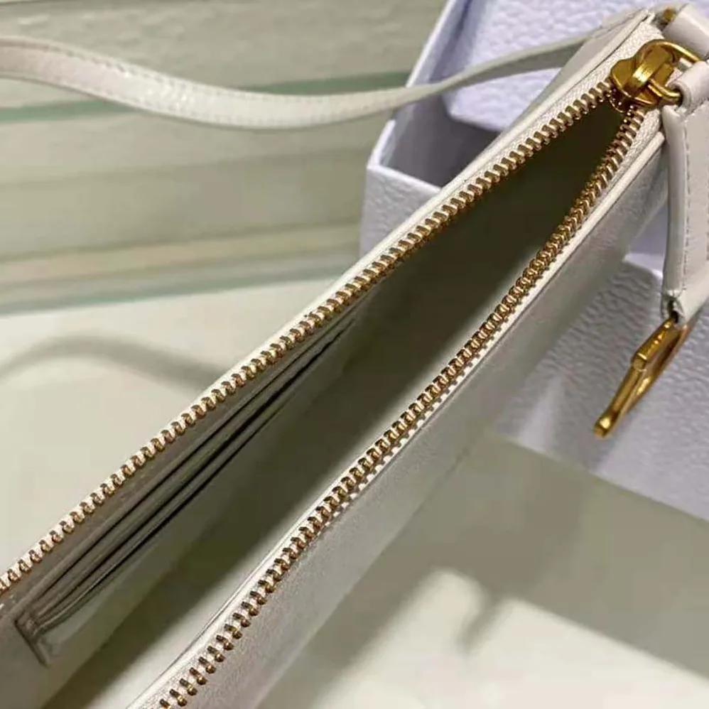 Dior Saddle Shoulder Pouch Latte Goatskin for Women