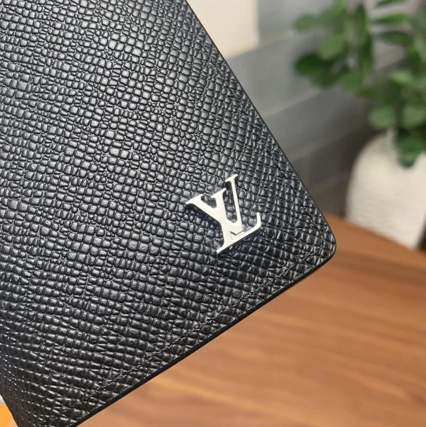 Louis Vuitton Pocket Organiser Taiga Black