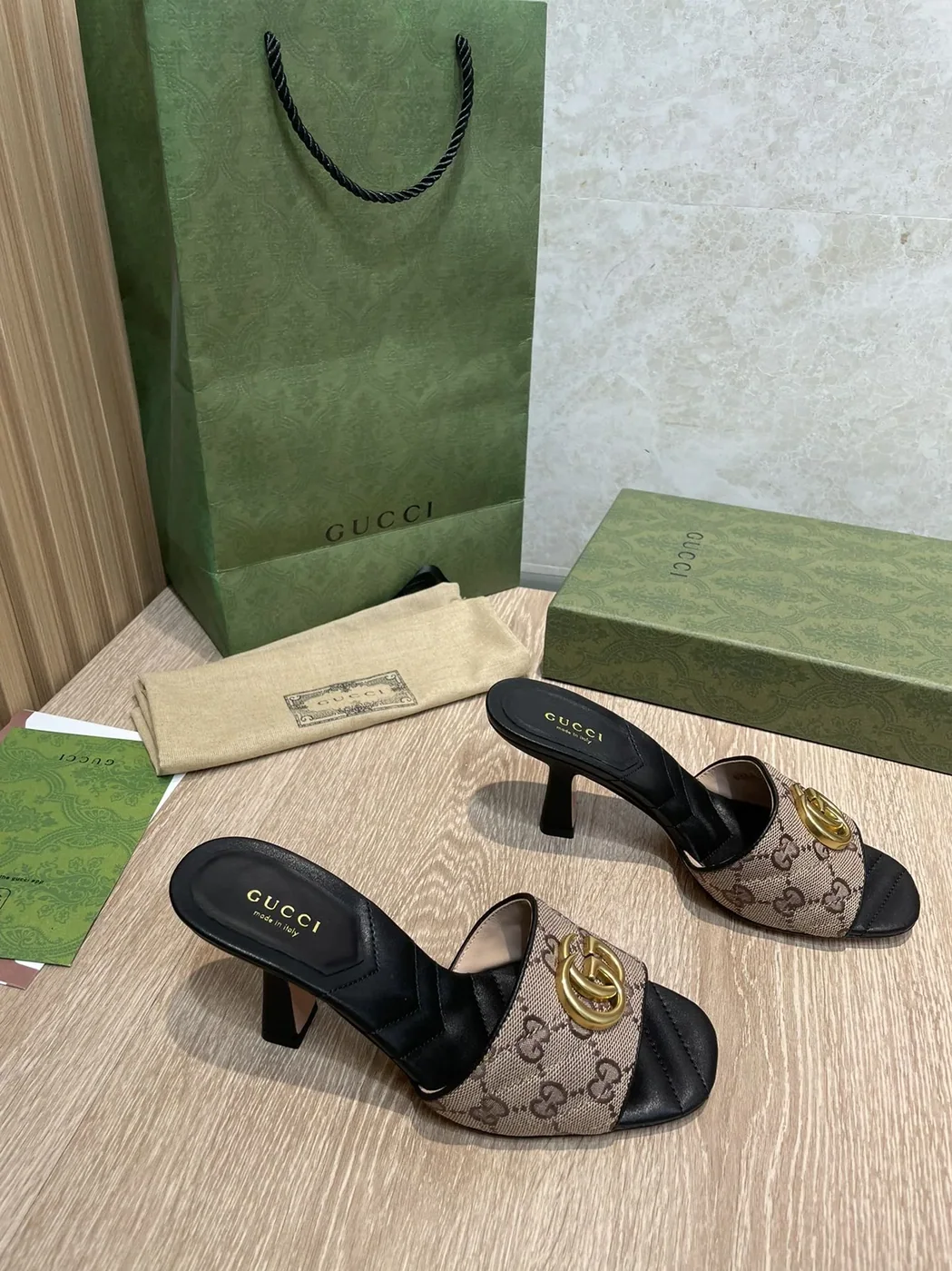 Gucci Double G Slide Sandal Chevron Matelasse Black GG Gucci Double G Slide Sandal Chevron Matelasse Black GG
