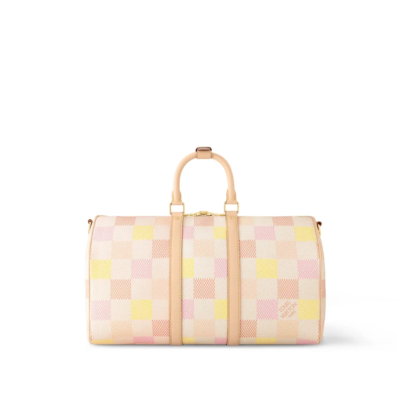 Louis Vuitton Keepall Bandouliere 45 Travel Bag in Multicolor Gold Hardware