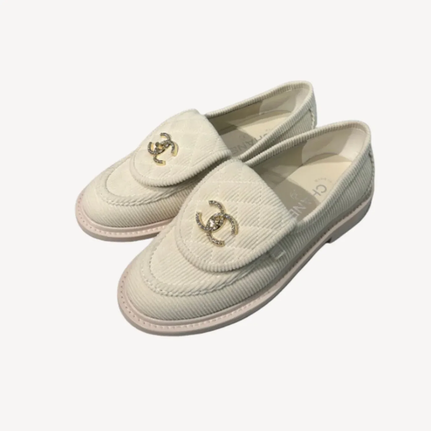 Chanel Moccasins Cream Chanel Moccasins Cream